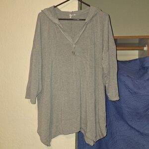 Cable & Gauge Light Gray Hooded Sweatshirt